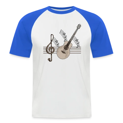 Guitare Addict - T-shirt baseball manches courtes Homme