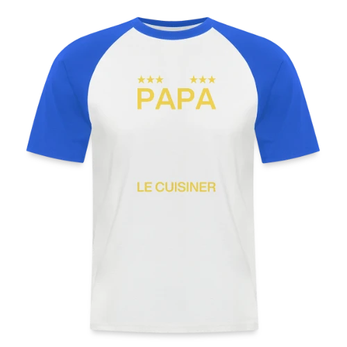 T-Shirt Humour Papa Cuisinier - On est foutus ! - T-shirt baseball manches courtes Homme
