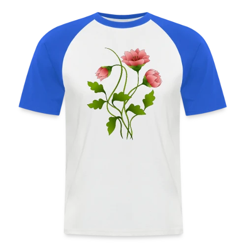 Design Numérique 2141 - T-shirt baseball manches courtes Homme