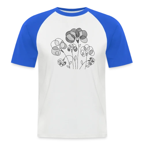 Art Digital Abstrait 3515 - T-shirt baseball manches courtes Homme