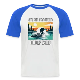 Maquette de T-shirt baseball manches courtes Homme « Plongeon Canadien Rétro » à imprimer et personnaliser