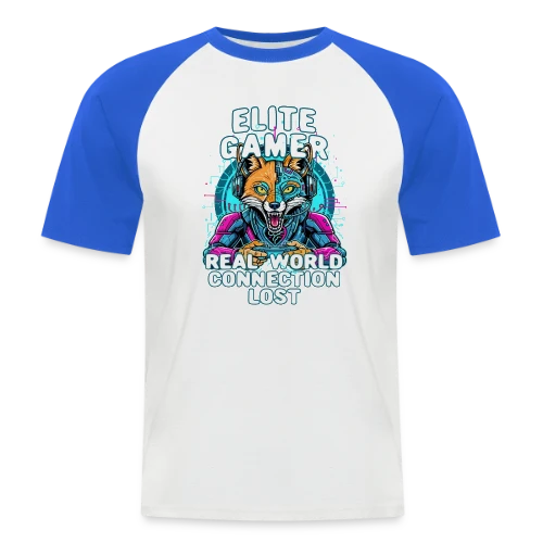 Élite Gamer : Connexion Fox Humour Geek - T-shirt baseball manches courtes Homme