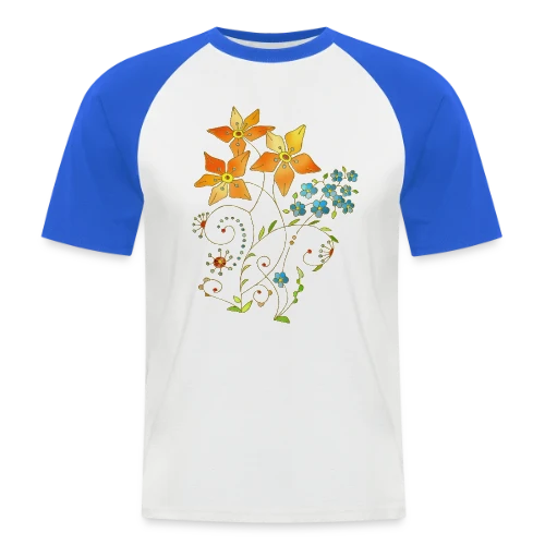 Numéro Mystère 4146 - T-shirt baseball manches courtes Homme