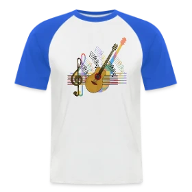 Maquette de T-shirt baseball manches courtes Homme « Le Mystère du 4976 » à imprimer et personnaliser
