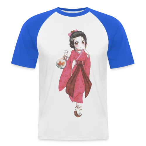 L'Univers des Mangas Japonais - T-shirt baseball manches courtes Homme