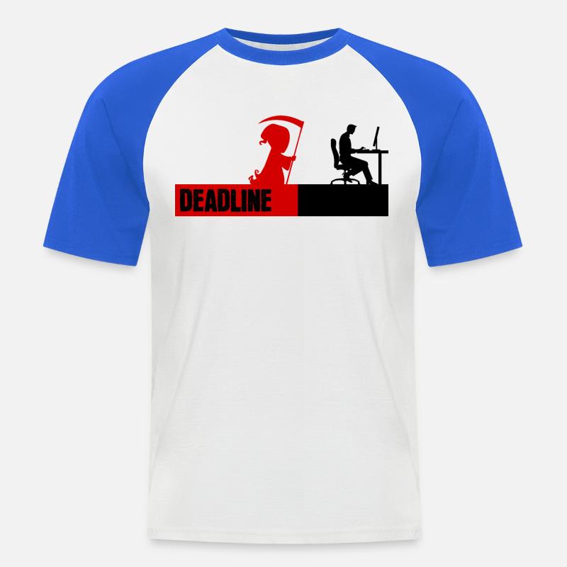 Bugfixing Scripting Dev Computerfreak Developer - Men's Baseball T-Shirt - white/royal blue