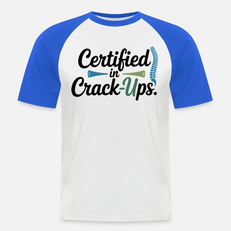Chiropractor Alignment Is Everything Professional - Men's Baseball T-Shirt - white/royal blue