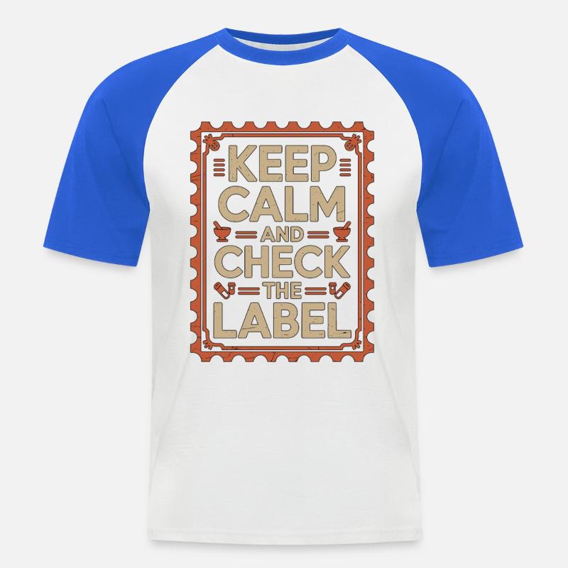 Pharmacist Student Counting Pills Pharmacy Trainee - Männer Baseball-T-Shirt - Weiß/Royalblau