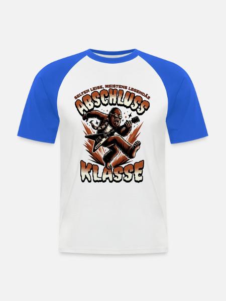 Schulabgänger | Abschlussklasse 2026 - Männer Baseball-T-Shirt - Weiß/Royalblau