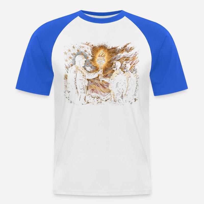 Veterans Day for Democrats - Men's Baseball T-Shirt - white/royal blue