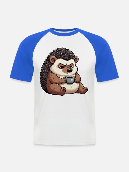 Igel Igelliebhaber Igelbesitzer Igelhalter Stachel - Männer Baseball-T-Shirt - Weiß/Royalblau