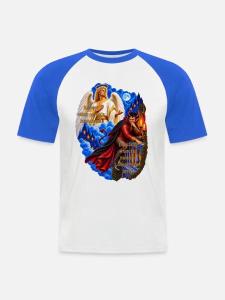 Respect Boundaries - Männer Baseball-T-Shirt - Weiß/Royalblau