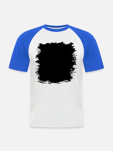 Grunge Textur Hintergrund (Used Look) - Männer Baseball-T-Shirt - Weiß/Royalblau