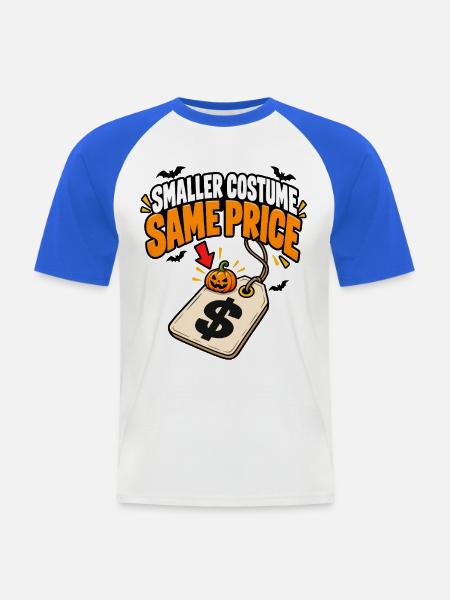 Kürbispreis Halloween Motiv - Männer Baseball-T-Shirt - Weiß/Royalblau