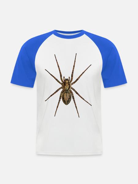 Spinne-Nosferatu - Männer Baseball-T-Shirt - Weiß/Royalblau