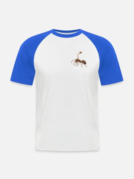 Das Zombie-Ameisenpilz-Tee - Männer Baseball-T-Shirt - Weiß/Royalblau