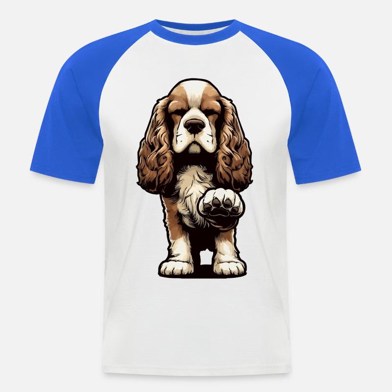 Cocker Spaniel Cockerhund Cocker Spaniel Besitzer - Männer Baseball-T-Shirt - Weiß/Royalblau