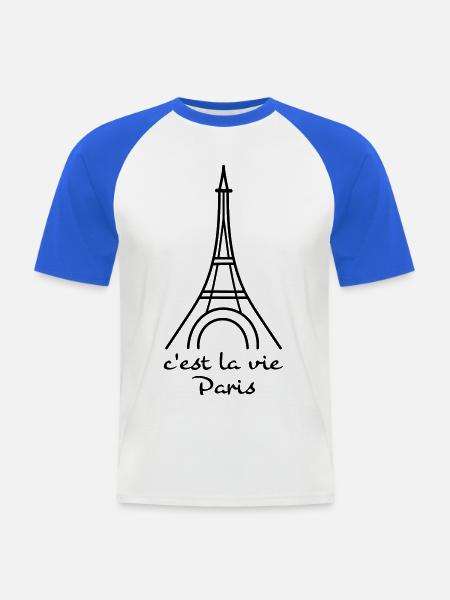 funny sayings in french - Men's Baseball T-Shirt - white/royal blue