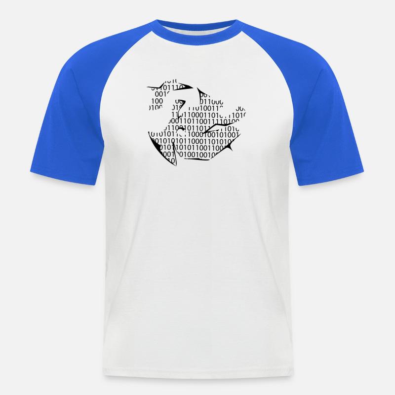 Programmierer - Männer Baseball-T-Shirt - Weiß/Royalblau