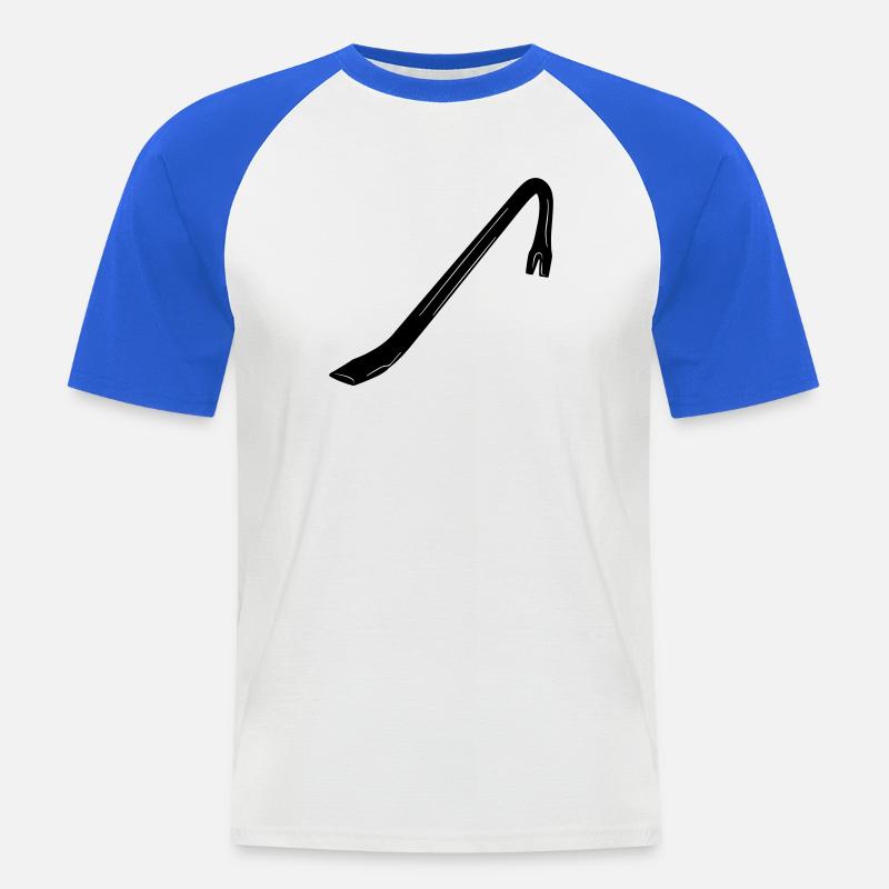 Brechstange eine Brechstange - Männer Baseball-T-Shirt - Weiß/Royalblau