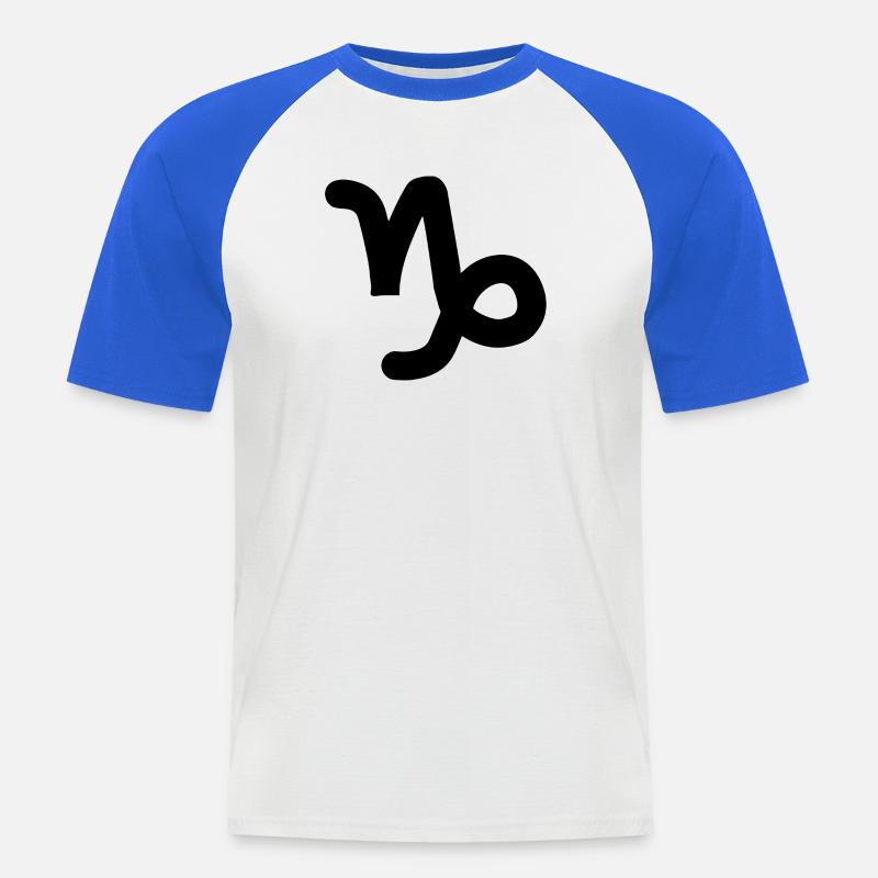 Steinbock Steinbock Steinbock Sternzeichen - Männer Baseball-T-Shirt - Weiß/Royalblau