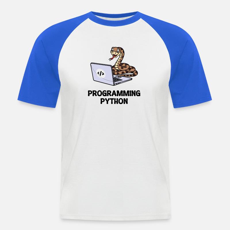 Developer Lustige Sprüche Programmierer Computer - Männer Baseball-T-Shirt - Weiß/Royalblau