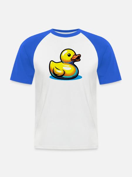 Duckling Duck Duck Duck - Men's Baseball T-Shirt - white/royal blue