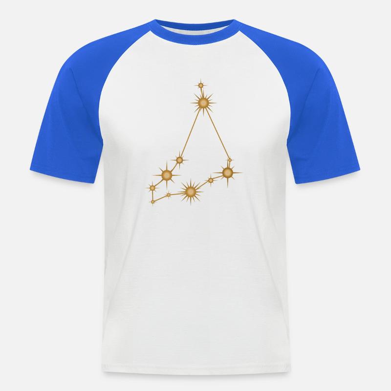 Sternbild Steinbock Sternzeichen Sternzeichen - Männer Baseball-T-Shirt - Weiß/Royalblau