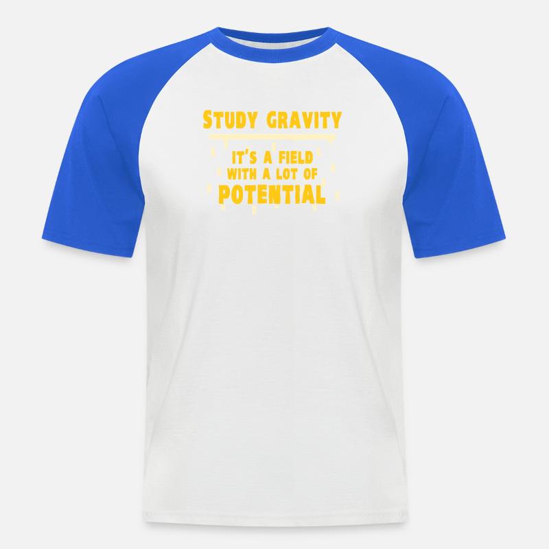 Physics Physicist Physics Student Physics Teacher - Men's Baseball T-Shirt - white/royal blue