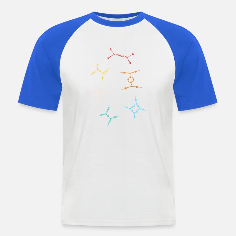 Quantum Physics Quantum Physics Quantum Leap - Men's Baseball T-Shirt - white/royal blue