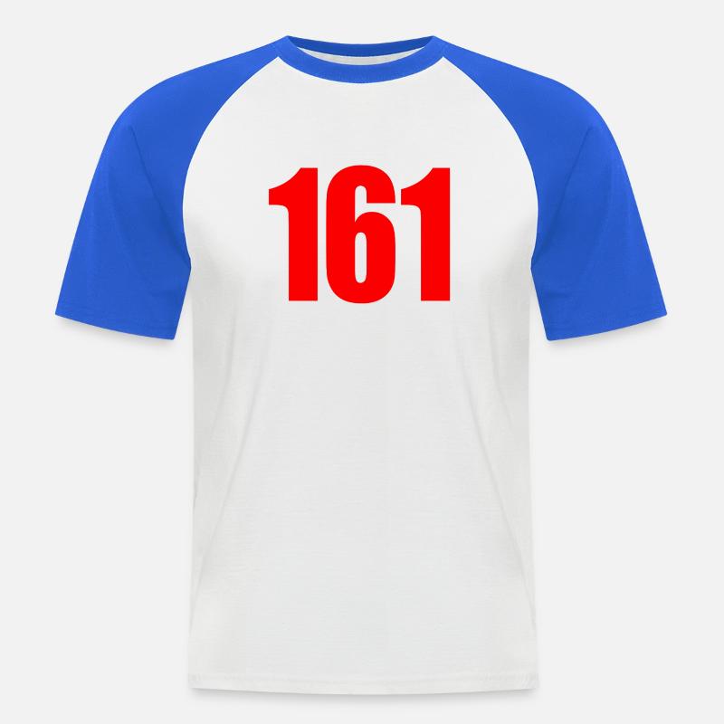 161 – Antifa Code Statement - Männer Baseball-T-Shirt - Weiß/Royalblau