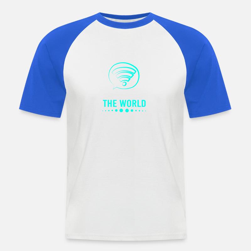 Network Engineer Programmer Computer Scientist - Men's Baseball T-Shirt - white/royal blue
