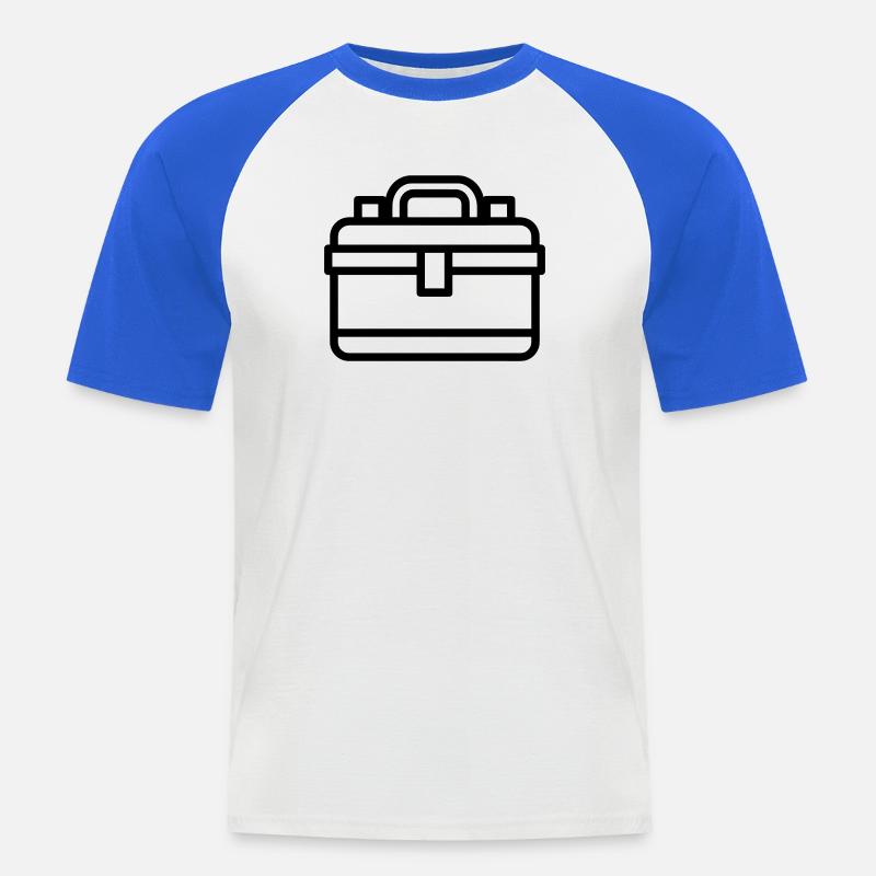 Toolbox - Men's Baseball T-Shirt - white/royal blue