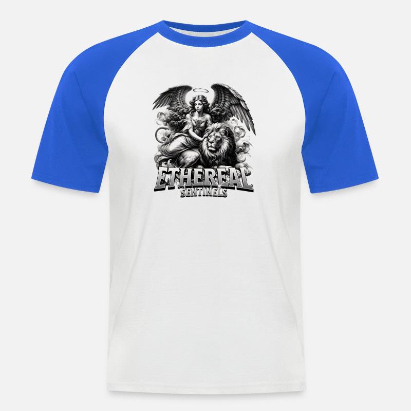 Wächter der Ätherwelt - Männer Baseball-T-Shirt - Weiß/Royalblau