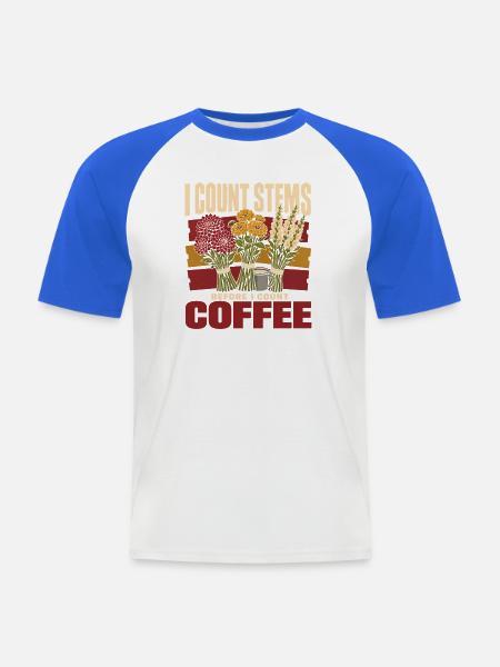 Blumenbauern Schnittblumenzüchter Blumenfarm - Männer Baseball-T-Shirt - Weiß/Royalblau