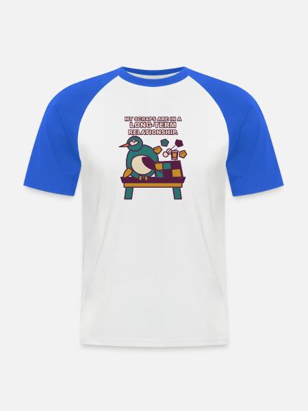 Die langfristige Liebe meiner Scraps - Männer Baseball-T-Shirt - Weiß/Royalblau