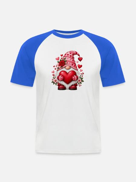 Süße Zwerge unter den Gnomen - Männer Baseball-T-Shirt - Weiß/Royalblau
