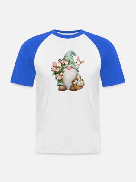 Süße Zwerge unter den Gnomen - Männer Baseball-T-Shirt - Weiß/Royalblau