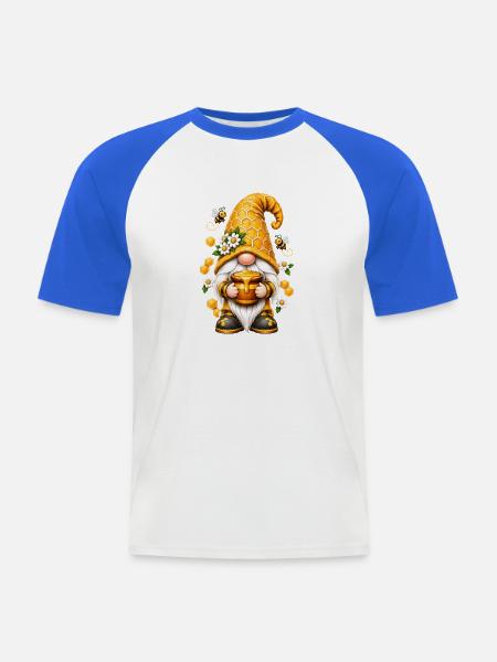 Süße Zwerge unter den Gnomen - Männer Baseball-T-Shirt - Weiß/Royalblau