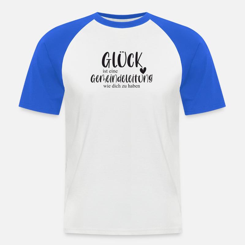 Gemeindeleitung Ehrenamt Gemeinde Geschenk - Männer Baseball-T-Shirt - Weiß/Royalblau