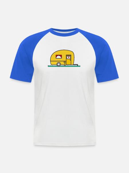 MISTRESS. MASTER. TEACHER. SCHOOL - Men's Baseball T-Shirt - white/royal blue
