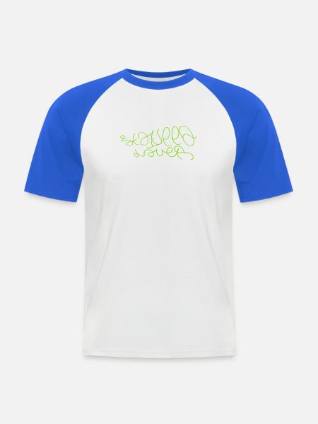 Seegras-Liebhaber Seaweed Lover - Männer Baseball-T-Shirt - Weiß/Royalblau