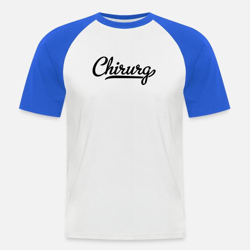 Surgeon - Men's Baseball T-Shirt - white/royal blue