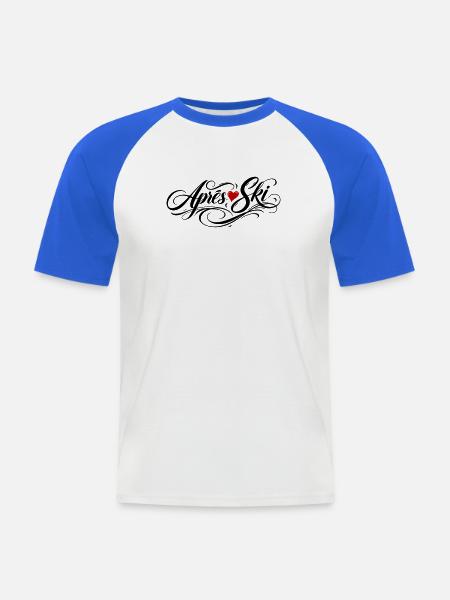 Après Ski Love - Men's Baseball T-Shirt - white/royal blue