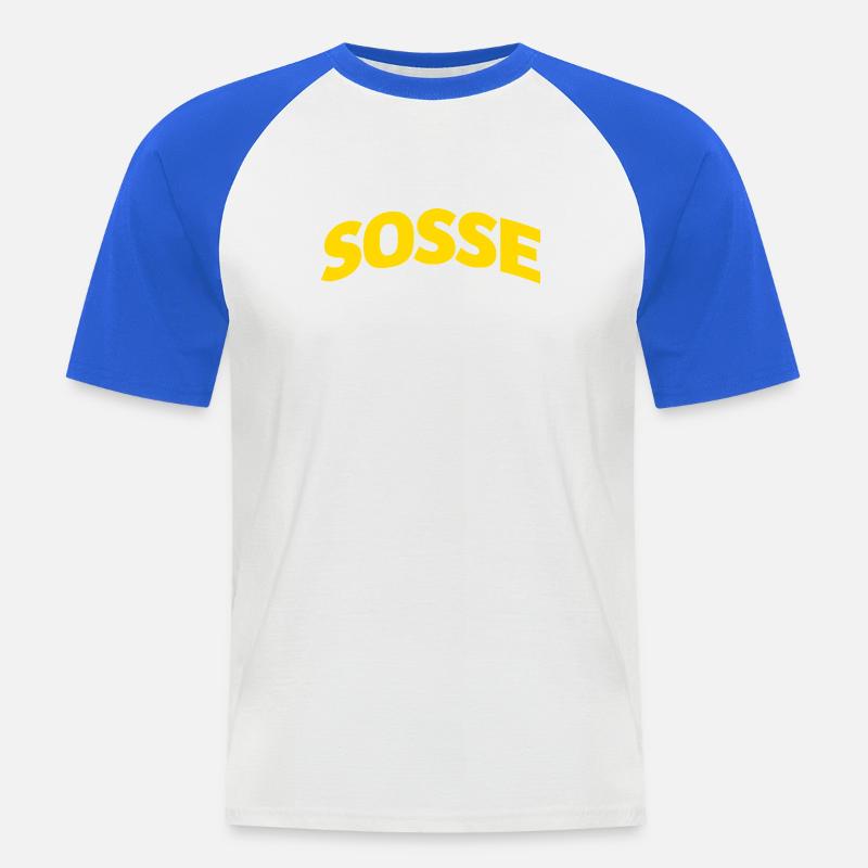 Sosse Forever - Kortärmad basebolltröja herr - vit/kungsblå