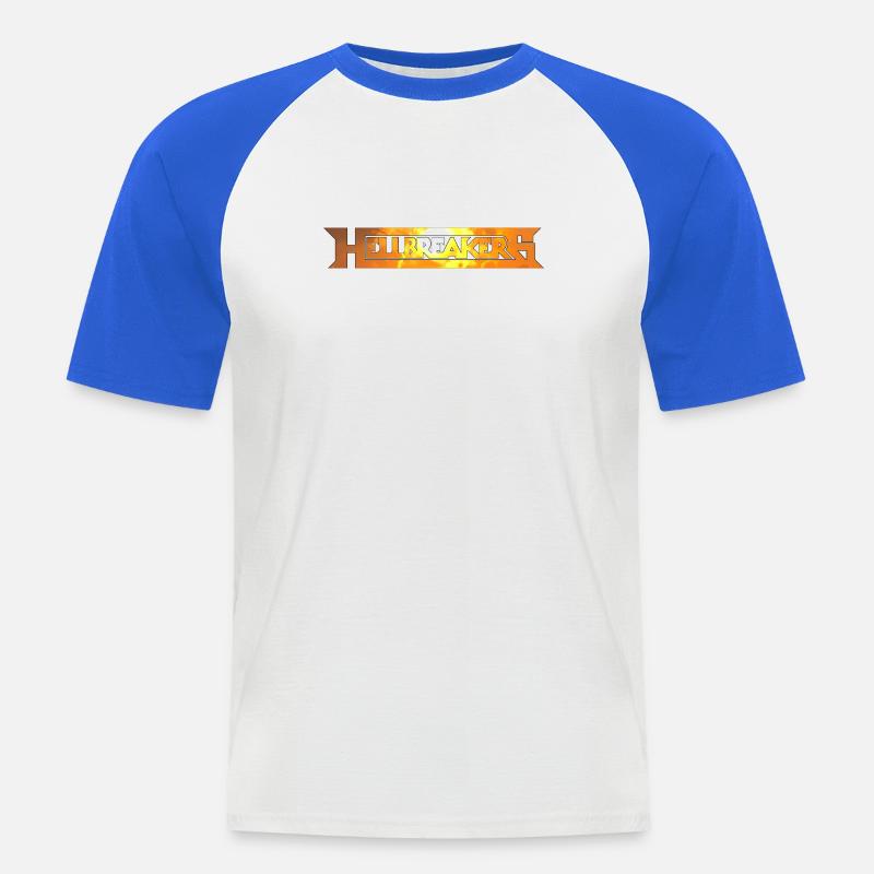 Hellbreakers - Männer Baseball-T-Shirt - Weiß/Royalblau