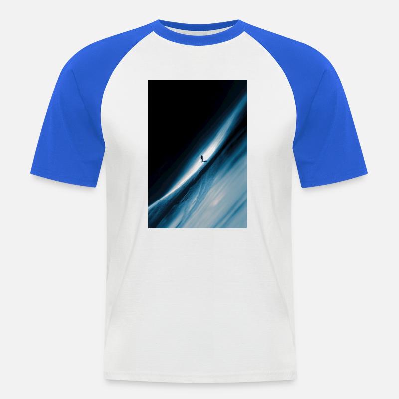 Ascesa dell'Orizzonte Blu - Maglia da baseball a manica corta da uomo - bianco/blu royal