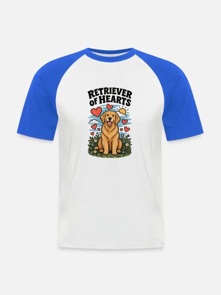 Leicht von Steinen abgelenkt - Männer Baseball-T-Shirt - Weiß/Royalblau