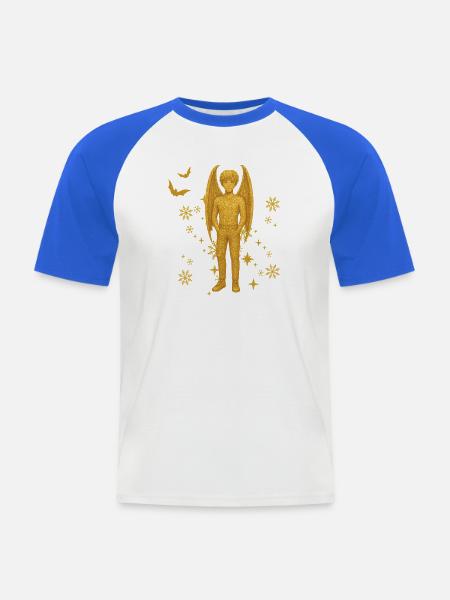 Vampir-Dämon Edition Winter - Männer Baseball-T-Shirt - Weiß/Royalblau