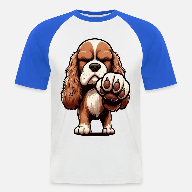 Cocker Spaniel Cockerhund Cocker Spaniel Besitzer - Männer Baseball-T-Shirt - Weiß/Royalblau